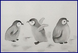 1,2,3 pinguins ( kader 25*30))