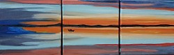 Visssen op het meer ( 3x 20*20)