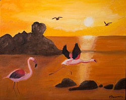 Flamingo's (50*40)